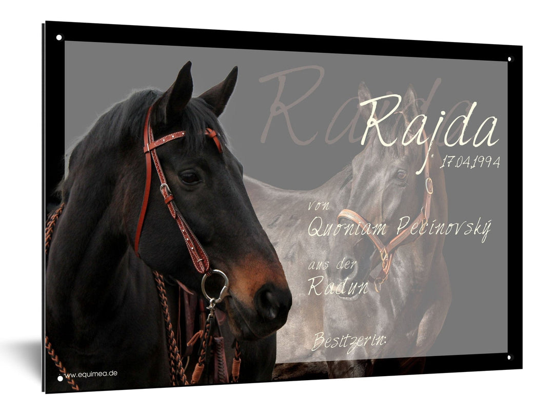 Boxenschild "Cremello" - EQUIMEA