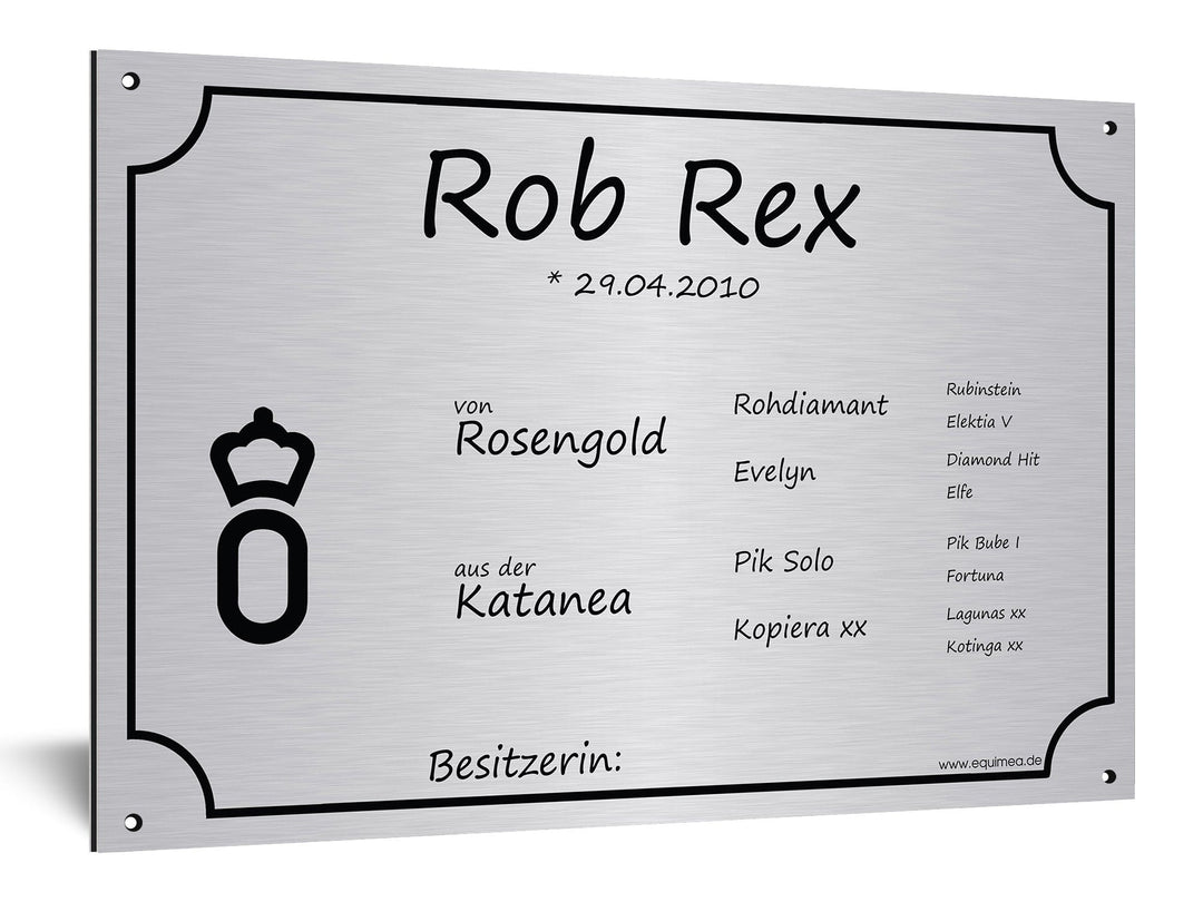 Boxenschild "Quirt" - EQUIMEA