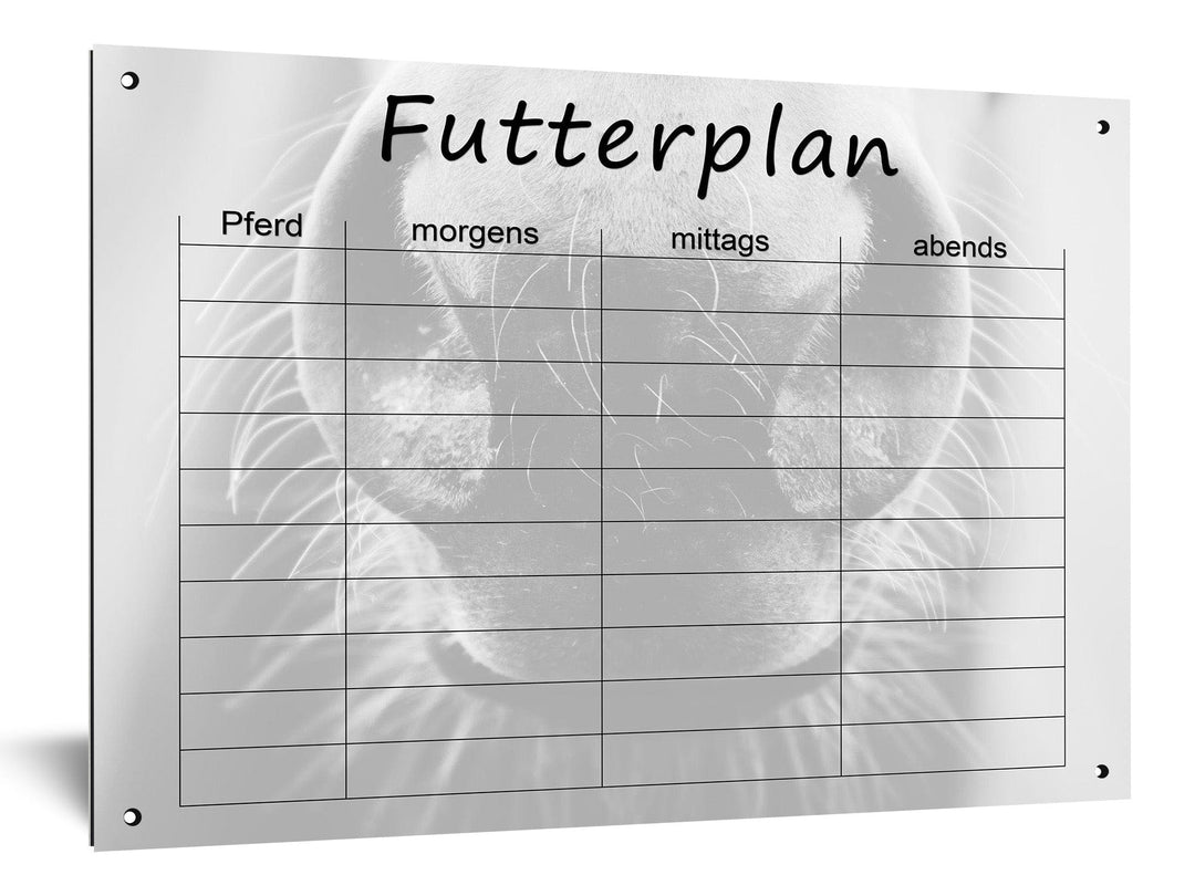 Futterplan "Stable" inkl. Stift für 10 Pferde - EQUIMEA