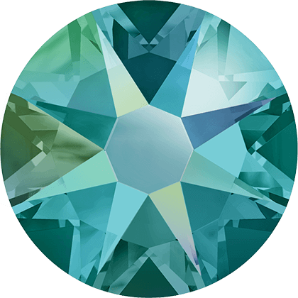 Schildkristall - Set (10 Stk.) "Blue Zirkon Shimmer" - EQUIMEA