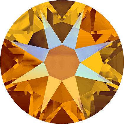 Schildkristall - Set (10 Stk.) "Tangerine Shimmer" - EQUIMEA