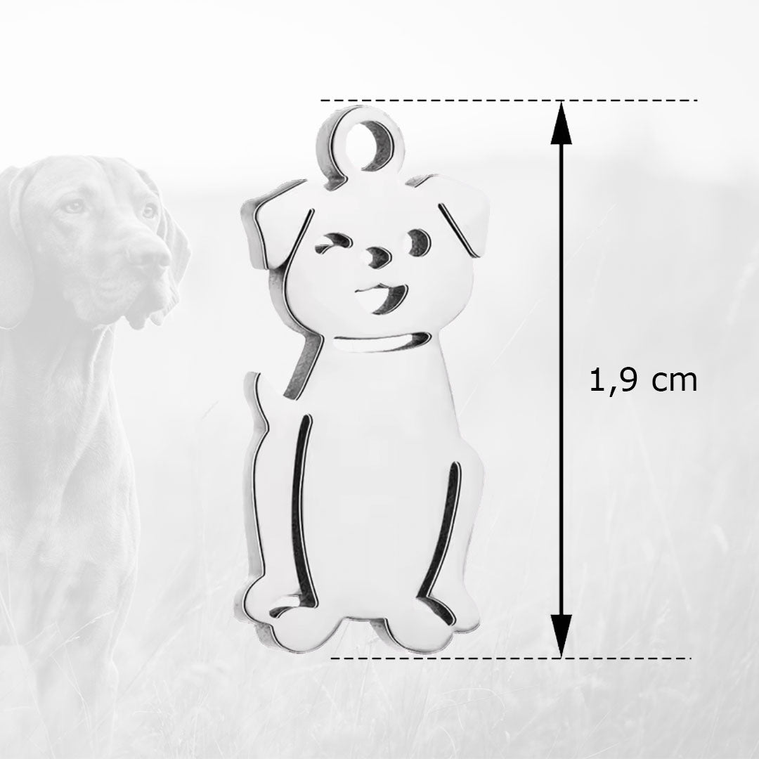 Mini-Charm-Anhänger für Hunde- und Pferdemarken - Hund