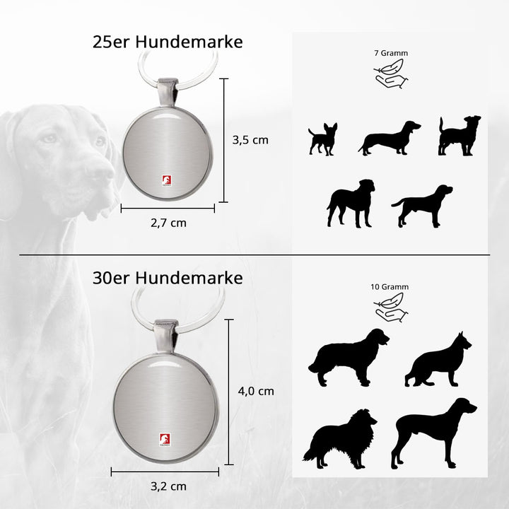 Hundemarke Pink Garden