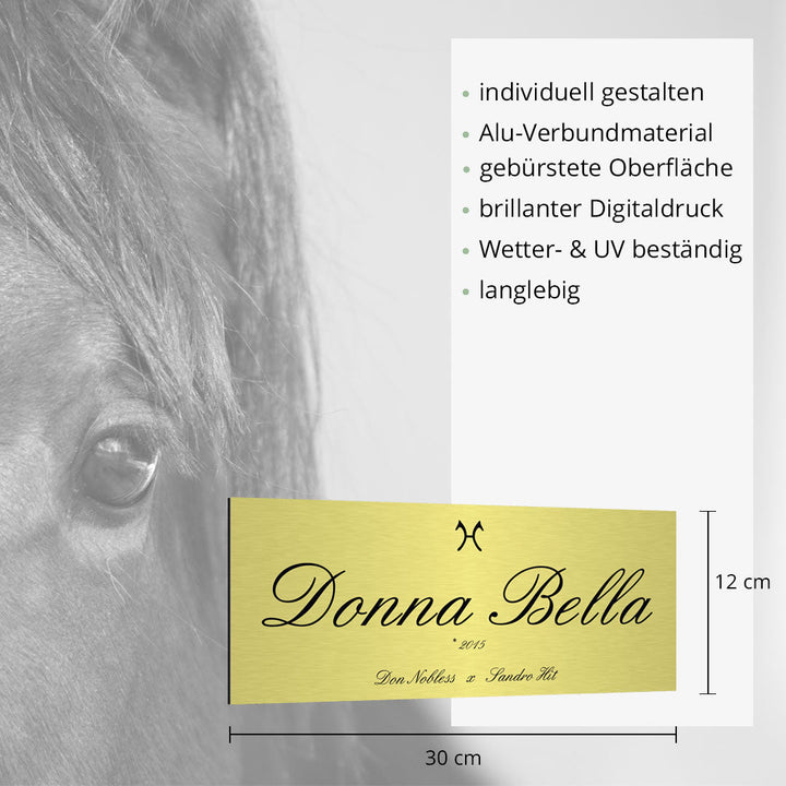 Boxenschild Brentano - EQUIMEA