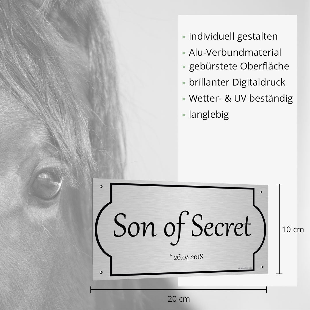 Boxenschild Courbette - EQUIMEA