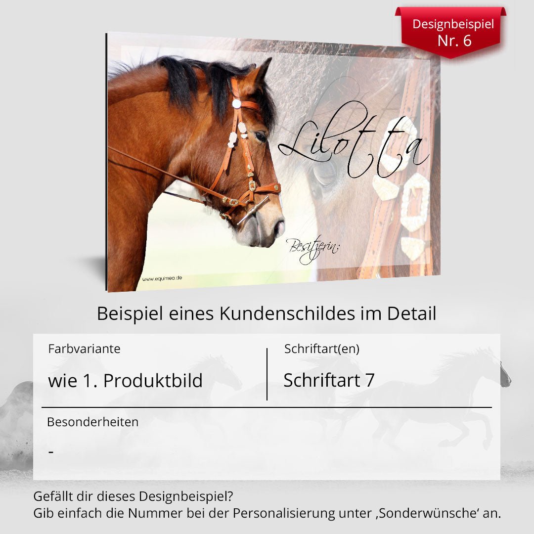 Boxenschild Cremello - EQUIMEA