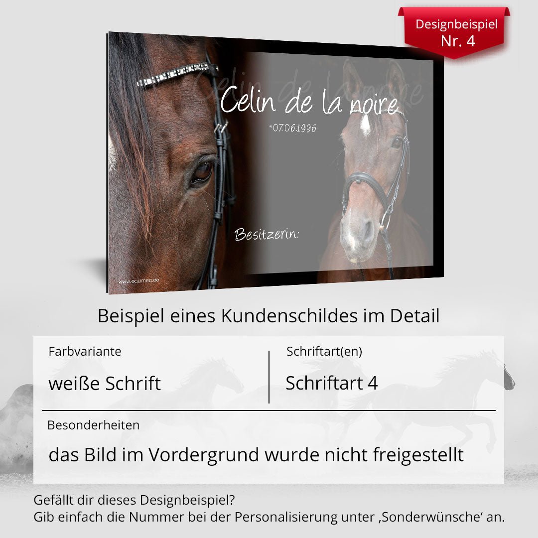 Boxenschild Cremello - EQUIMEA