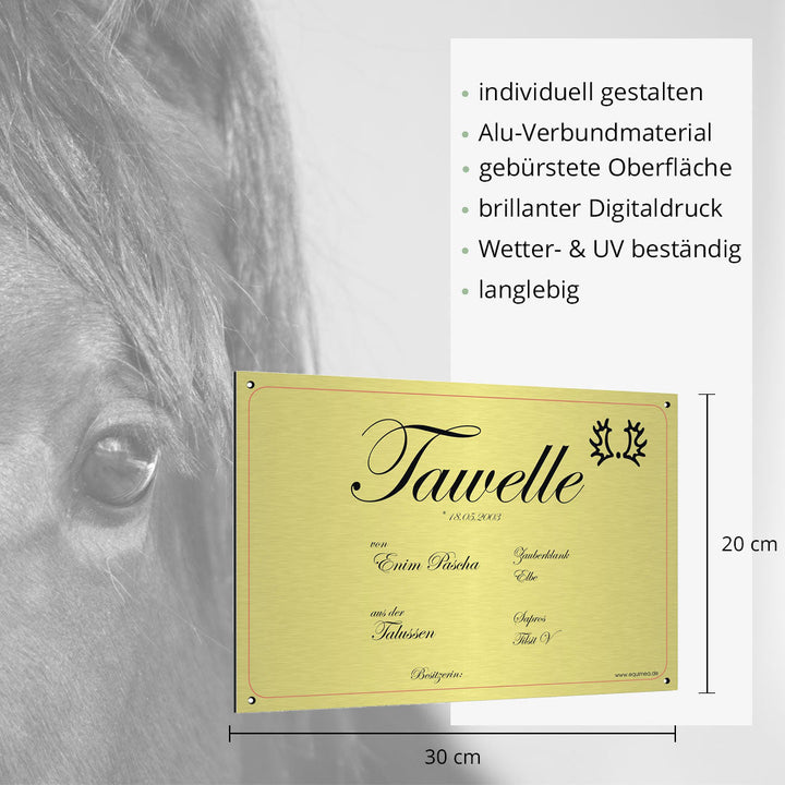Boxenschild Lusitano - EQUIMEA