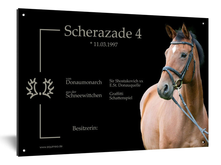 Boxenschild "Parade" - EQUIMEA