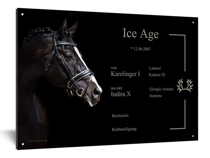 Boxenschild "Parade" - EQUIMEA