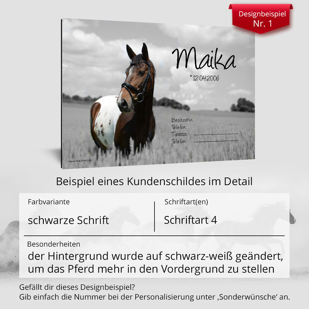 Boxenschild Runvers - EQUIMEA
