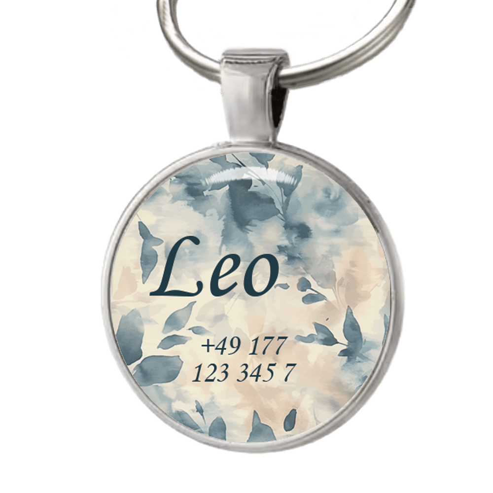 Hundemarke Abstrakte Blätter - EQUIMEA