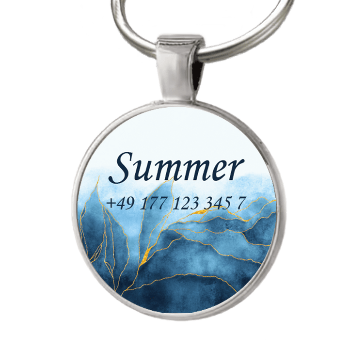 Hundemarke Blue Leafs - EQUIMEA