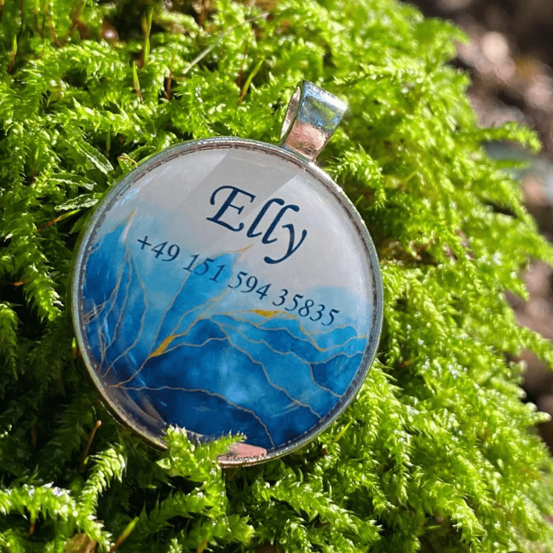 Hundemarke Blue Leafs - EQUIMEA