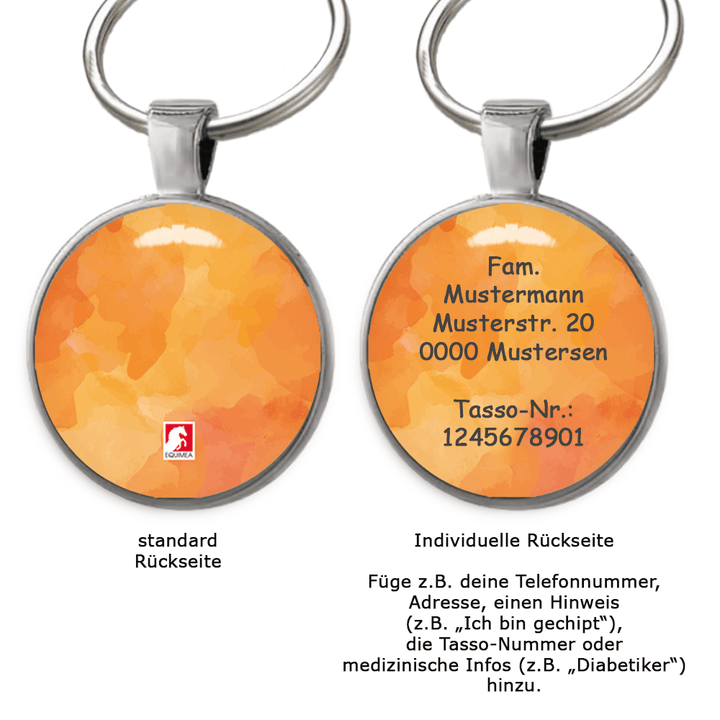 Hundemarke Coloredition Orange - EQUIMEA