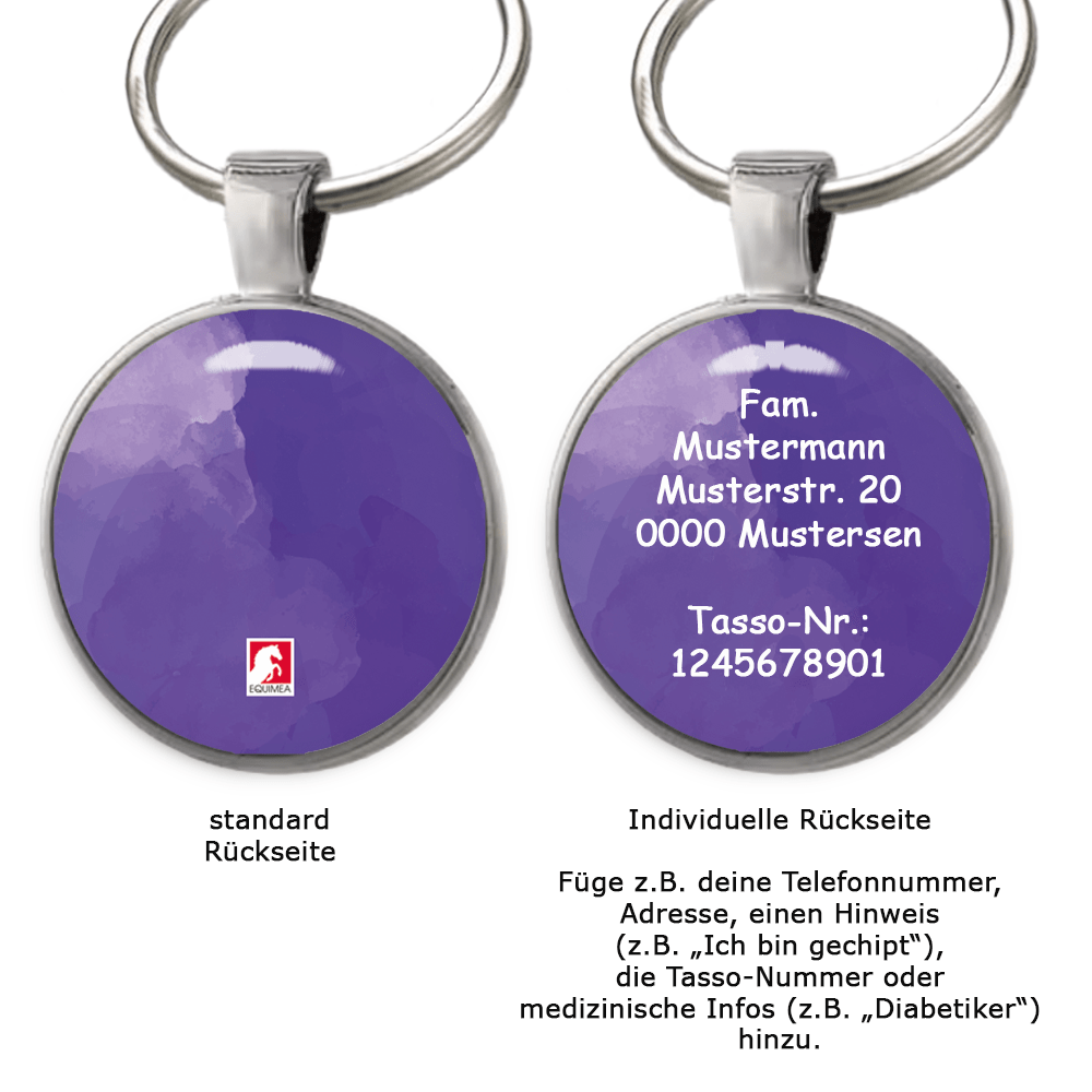 Hundemarke Coloredition Violette - EQUIMEA