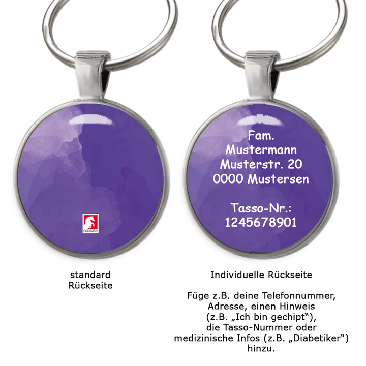 Hundemarke Coloredition Violette - EQUIMEA