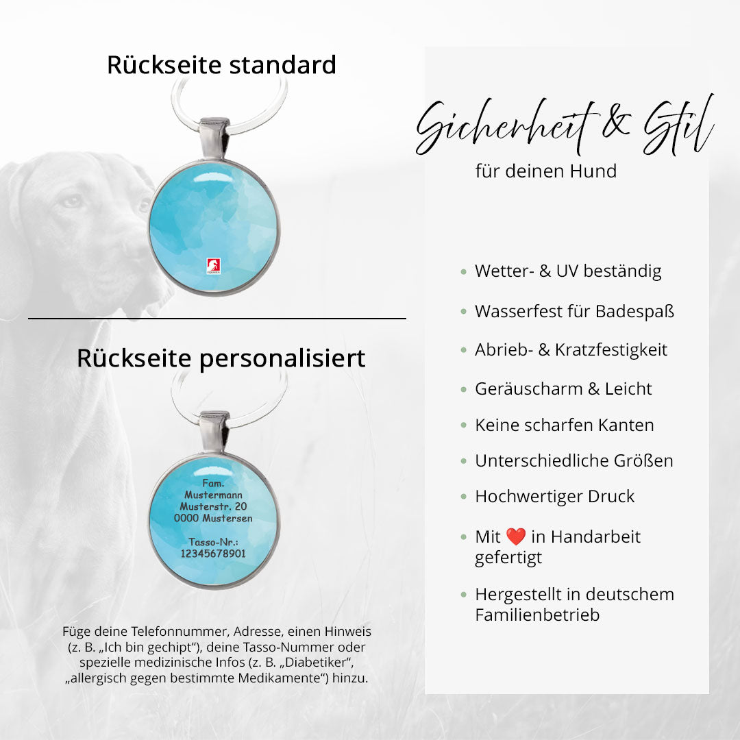 Hundemarke Coloredition Water - EQUIMEA