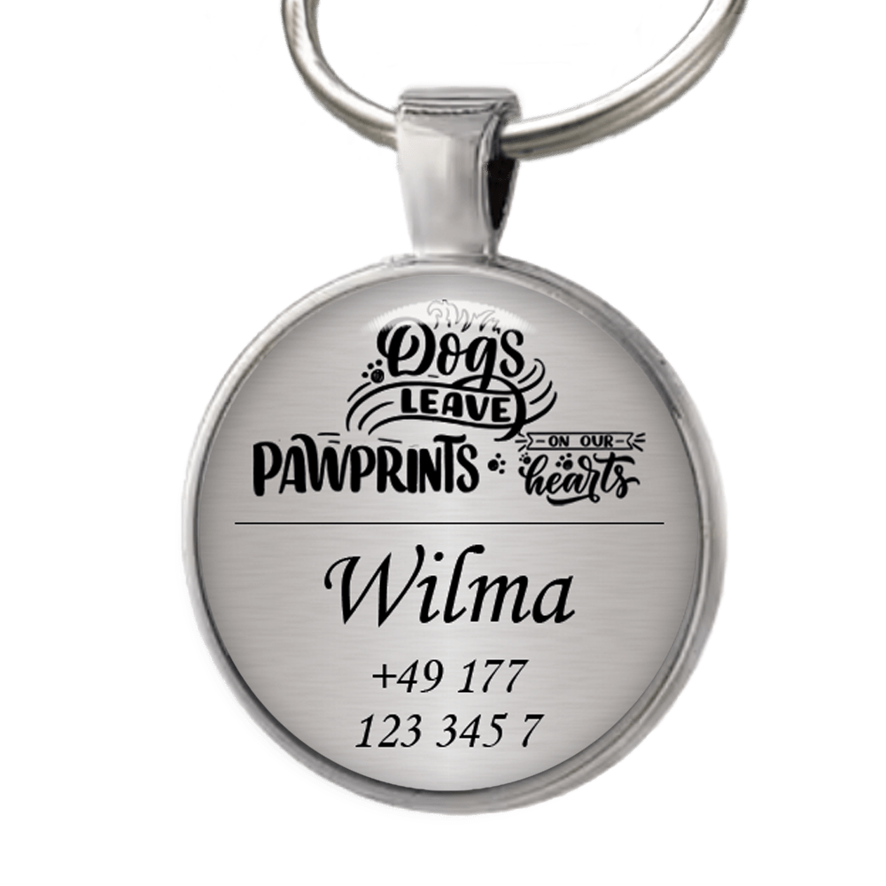 Hundemarke Dogs leave Pawprints on our Hearts - EQUIMEA