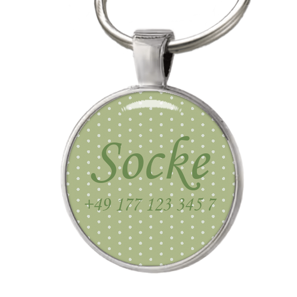 Hundemarke Dots Pistazio - EQUIMEA