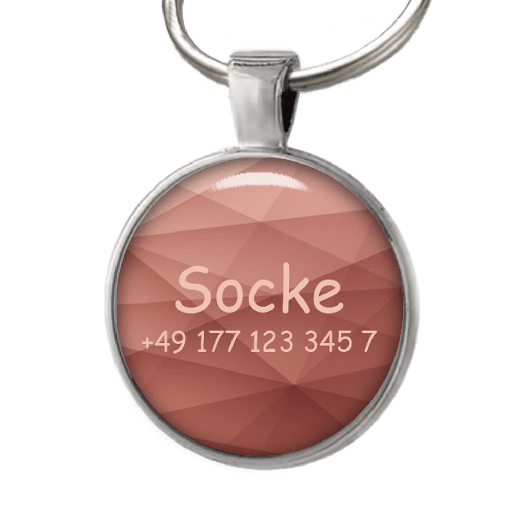 Hundemarke Rose Gold Stripes - EQUIMEA