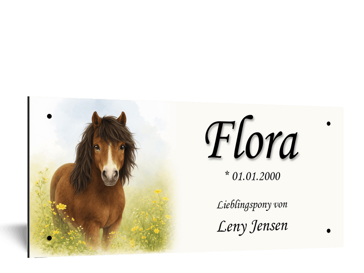 Kinderschild Flora - EQUIMEA