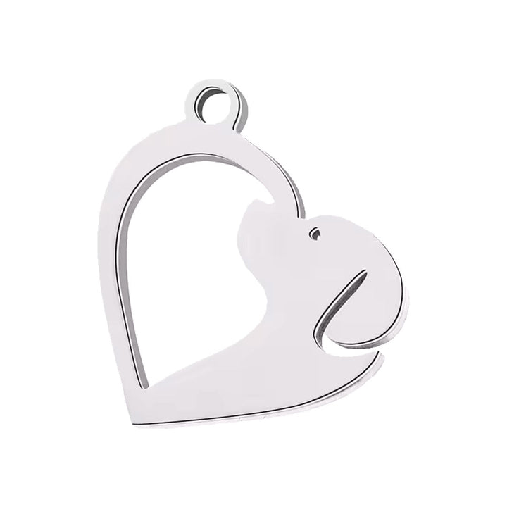 Mini - Charm - Anhänger für Hunde - und Pferdemarken - Herz - EQUIMEA