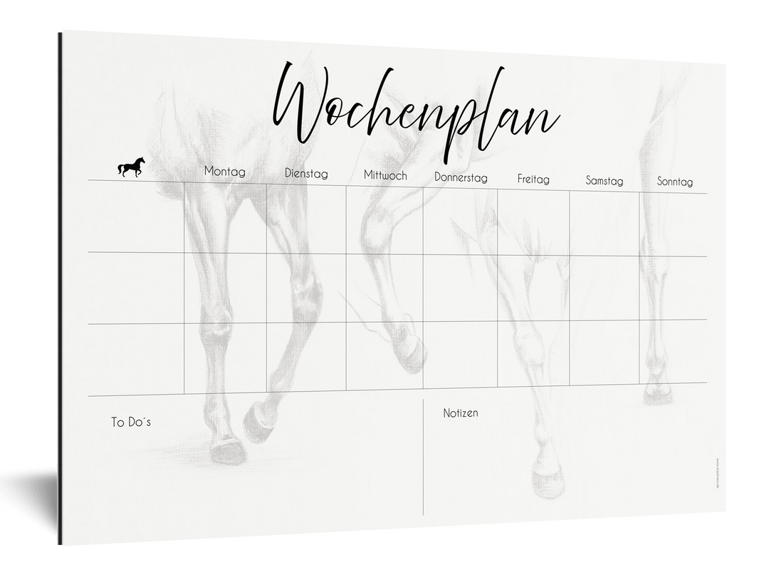 Wochenplan "Cavaliné" für 3 Pferde - EQUIMEA