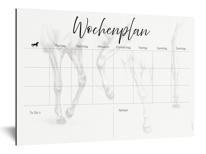Wochenplan "Cavaliné" für 3 Pferde - EQUIMEA