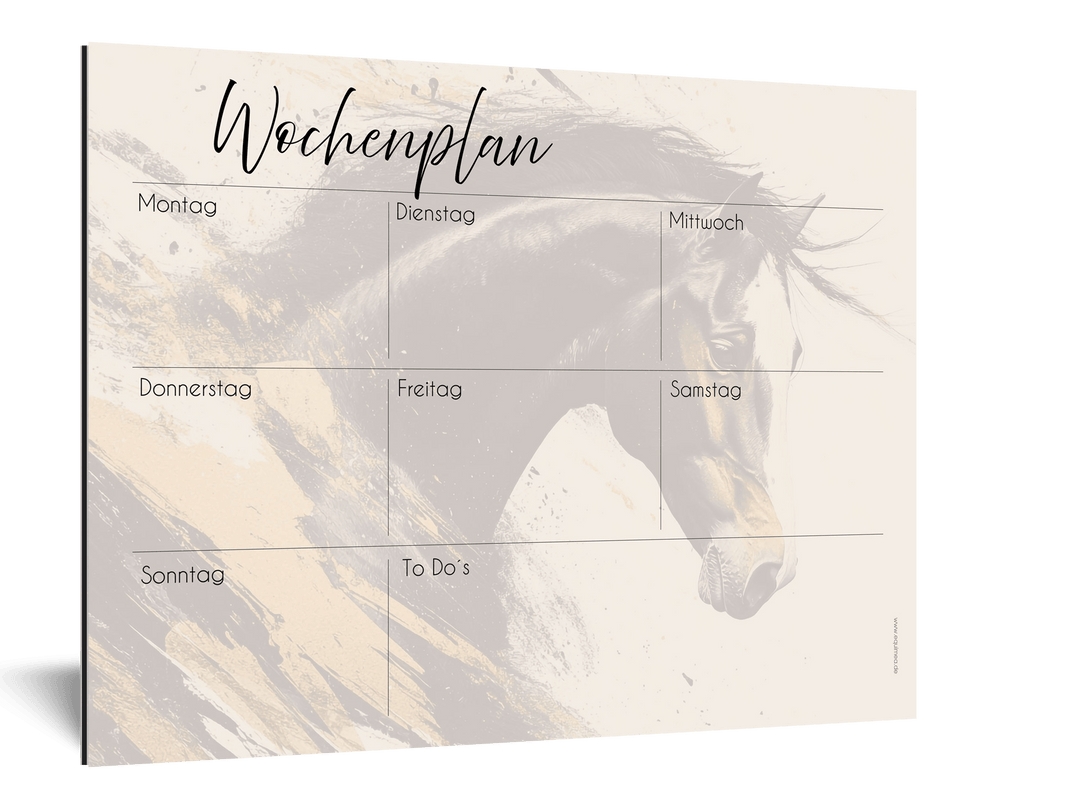 Wochenplan "Portrait" für 1 Pferd - EQUIMEA