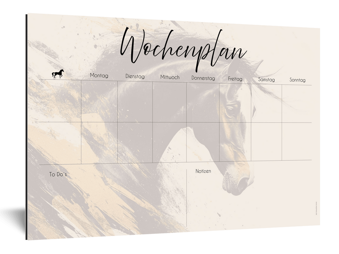 Wochenplan "Portrait" für 2 Pferde - EQUIMEA