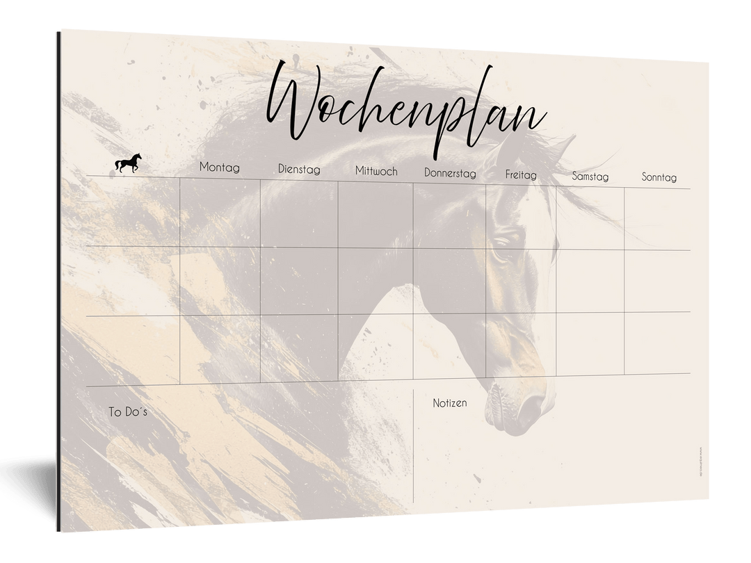 Wochenplan "Portrait" für 3 Pferde - EQUIMEA