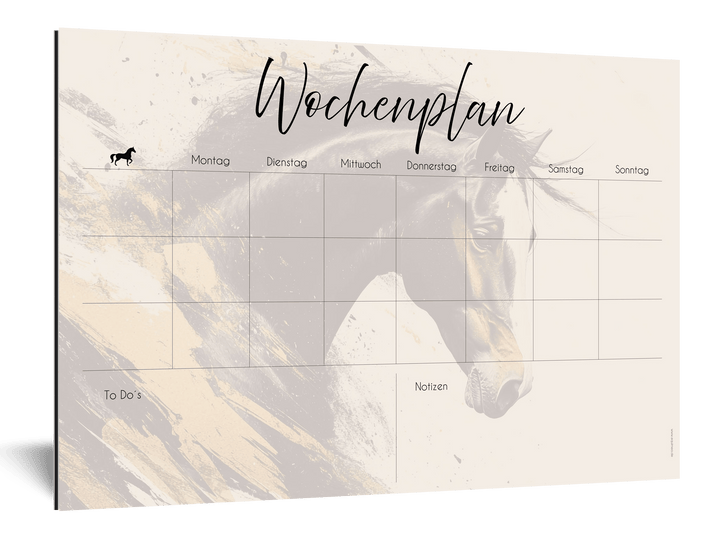 Wochenplan "Portrait" für 3 Pferde - EQUIMEA
