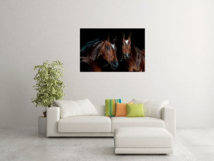 fotocollage-pferd-wohnzimmer
